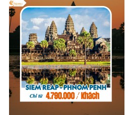 TOUR SIEM REAP - PHNOM PENH 4N3Đ 2023
